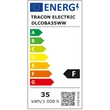 Energ Beépíthető álmennyezeti LED lámpatest, forgatható 230 V, 50 Hz, 35 W, 3250 lm, 2700 K, EEI=F