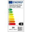 Energ Védett, beépíthető LED mélysugárzó, kerek, 230 VAC, 20 W, 4000 K, 1620 lm, IP66, EEI=G