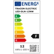 Energ Négyzet alakú, süllyeszthető LED panel 220-240 VAC, 12 W, 850 lm, 172×172 mm, 4000 K, IP40, EEI=F