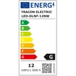 Energ Falon kívüli, négyzetes LED lámpatest, fehér 220-240 VAC; 12 W; 800 lm; 170×170×35mm, 4000K; IP40