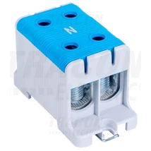 Főáramköri leágazó kapocs, sínre és felületre szerelhető, kék 16-95mm2, max. 800VAC, max.245A