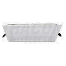 Négyzet alakú, süllyeszthető LED panel 220-240 VAC, 18 W, 1300 lm, 225×225 mm, 4000 K, IP40, EEI=F