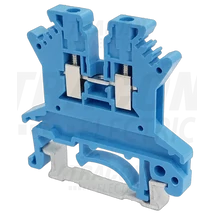Nullavezető ipari sorozatkapocs, csavaros, sínre, kék 500V 17.5A 0.14-1.5 mm2