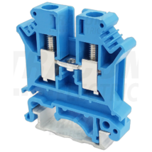 Ipari nullavezető sorozatkapocs, csav., 0,2-6 mm2, 57 A, kék