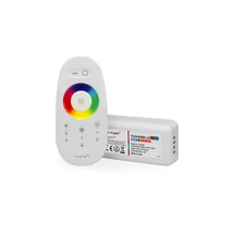 RF, WiFi, RGB LED vezérlő egység Touch távirányítóval 12V DC 10A 85x45x22,5