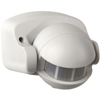 Mozgásérzékelő 180° fehér, IP44; 230V, 50Hz, 1200W (300VA), IP44