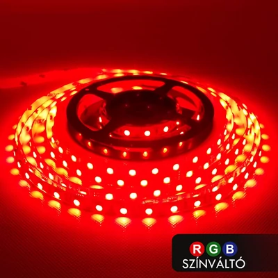 RGB LED szalag, Színváltós beltéri IP20 60LED/m SMD 5050 14,4W/m